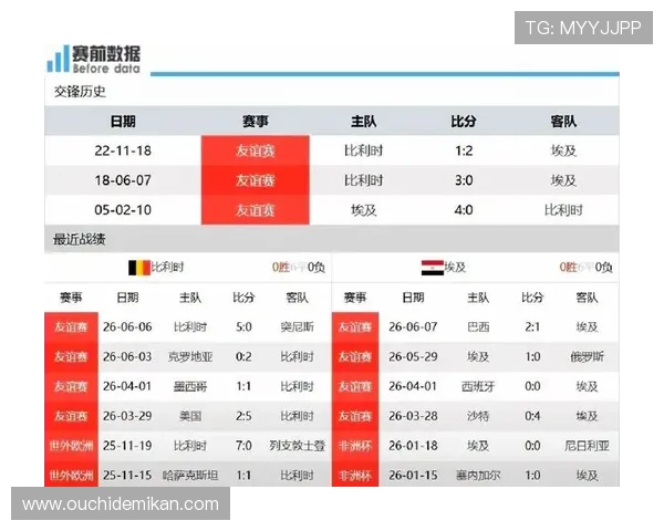 2026年比利时对阵埃及世界杯比赛战术布局与关键球员表现深度解析